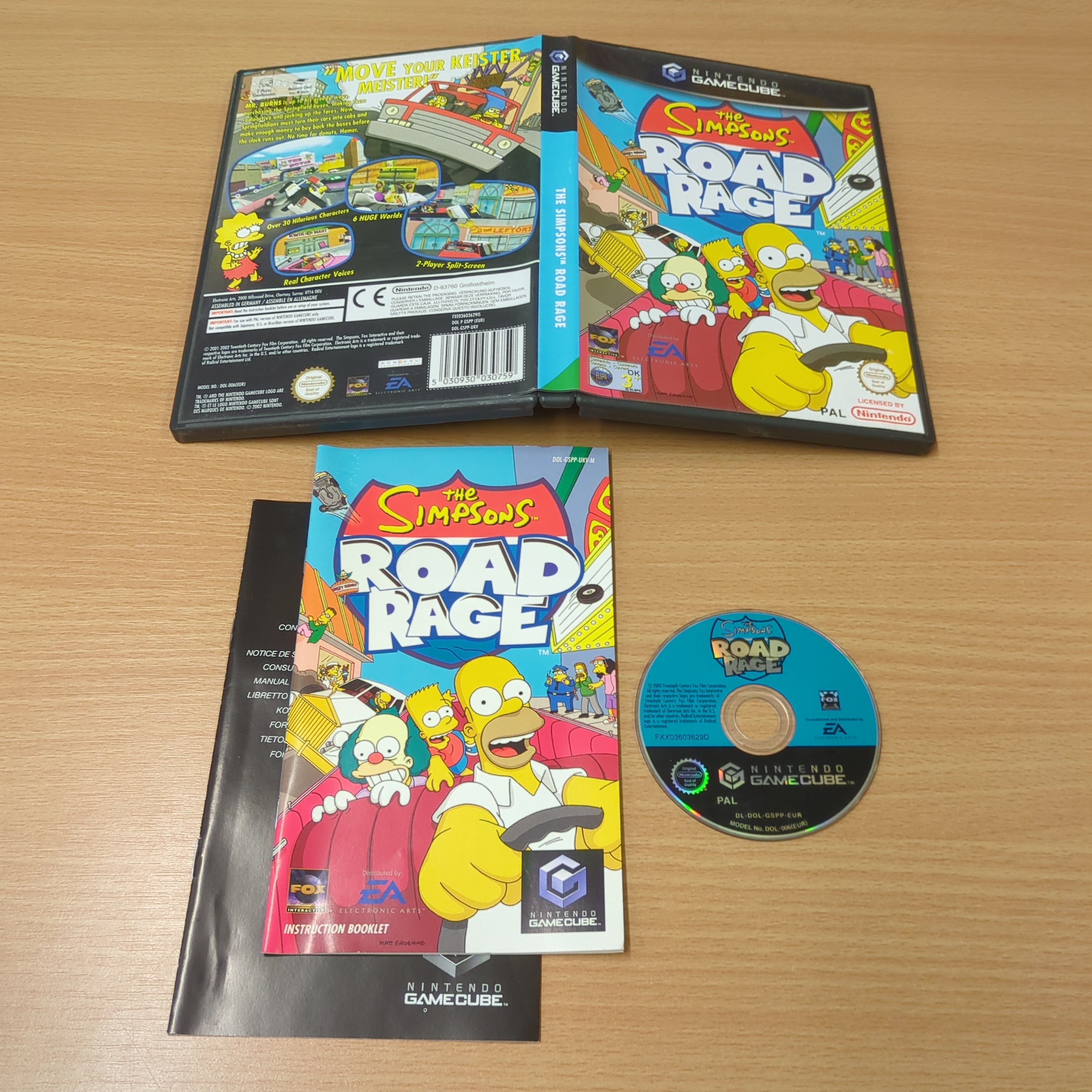 The Simpsons Road Rage Nintendo GameCube game The Simpsons Road Rage Nintendo GameCube game